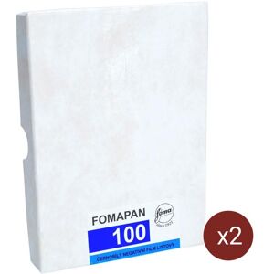 FOMA Fomapan 100 Plan Film 4x5 50 Feuilles - Lot de 2