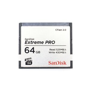 Occasion SanDisk Extreme PRO 64GB 525Mos CFast 20 Carte memoire