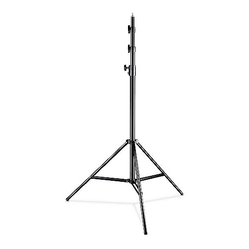 Walimex pro WT-420 lampstatief 420 cm lichtstatief met veerdemping, hoogte max. 420 cm, draagvermogen 7,5 kg, 40 mm buizen, aluminium lampstatief voor fotografie studio outdoor