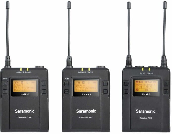 Saramonic Zestaw do bezprzewodowej transmisji dźwięku Saramonic UwMic9 Kit 2 RX9 + TX9 + TX9