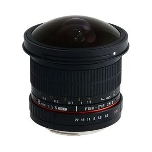 Samyang 8mm f/3.5 Asph IF MC Fisheye CSII DH SLR Weitwinkel-Fischaugenobjektiv Schwarz