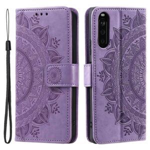 SKALO Sony Xperia 10 V Mandala Flip Cover - Lilla Purple