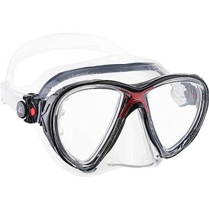 Cressi Erwachsene Tauchmasken Big Eyes Evolution HD Mirrored Lens Flossen, Transparent/Rot, Eine Größe