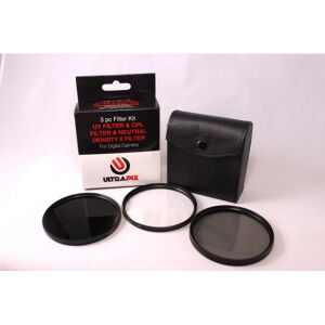 Kit de 3 filtros 77MM Ultrapix: UV, CPL y ND8