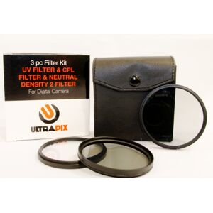 Kit de 3 filtros 77MM Ultrapix: UV, CPL y ND2