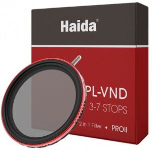 Haida 82mm PRO II CPL-VND 2 en 1 Filtro 3-7 Stop ND Polarizador circular Combo HD4781