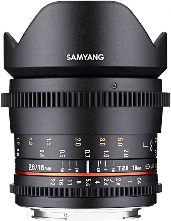 Samyang 16mm T2.6 Ed As Umc Vdslr Ii Canon Ef-s