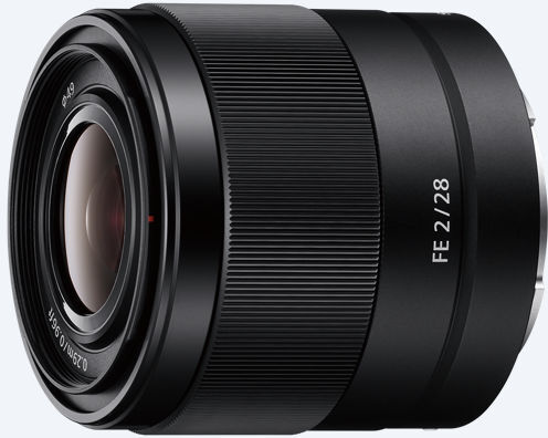 Sony FE 28 mm F2 kiinteä laajakulmaobjektiivi