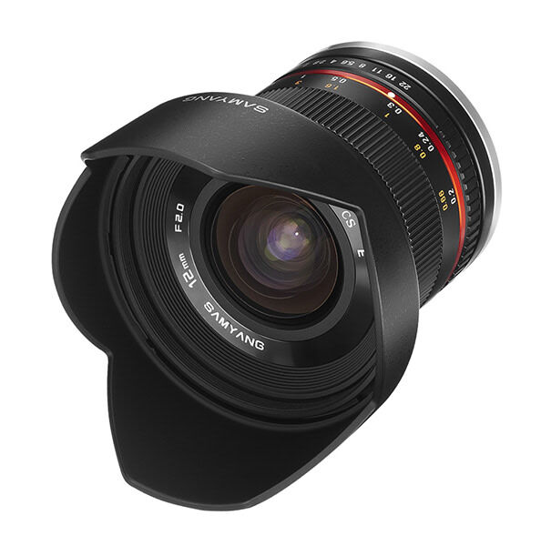Samyang 12mm f/2.0 Sony E musta objektiivi