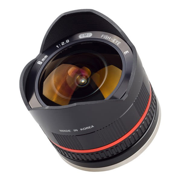 Samyang 8mm f/2.8 II Fuji X musta objektiivi