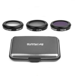 Set de 3 filtres d'objectif d'appareil photo ND4 + ND8 + ND16 / MCUV + CPL + ND8 pour DJI MAVIC 2 ZOOM RC Drone - Publicité