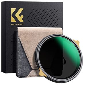 K&F Concept Filtre 67mm Polarisant+ND2-32 2 en 1 et 62-67mm Bague d'adaptation Step Up Ring en Cuivre pour Objectif Ø62mm - Publicité