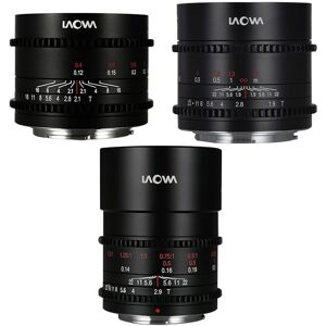 LAOWA Kit 3 Optiques Cine (10mm/17mm/50mm Macro) Monture MFT