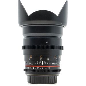 Occasion Samyang 24mm T15 ED AS UMC II Objectif Cinema Monture Canon EF