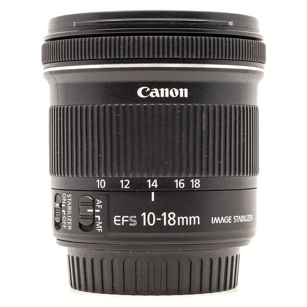 canon ef-s 10-18mm f/4.5-5.6 is stm (condition: excellent)