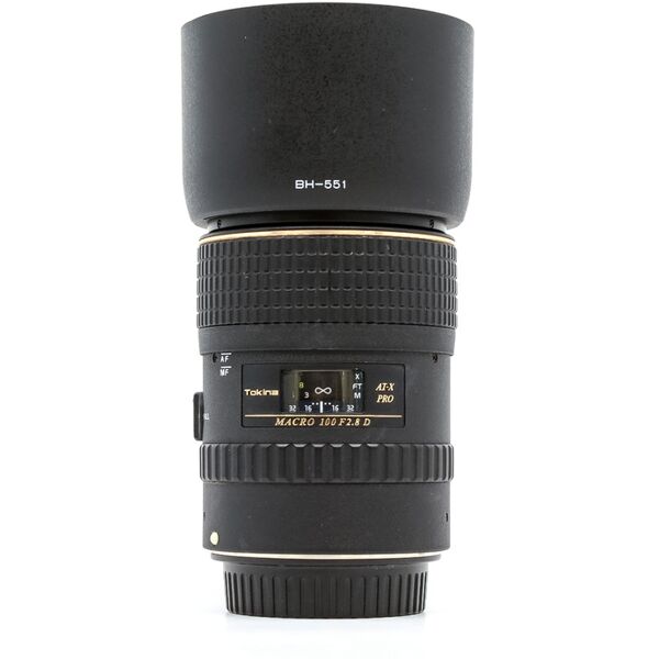 tokina 100mm f/2.8d at-x pro macro canon ef fit (condition: like new)