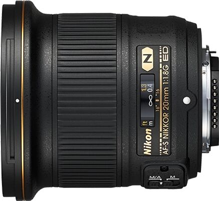 Nikon AF-S NIKKOR 20 mm f/1.8G ED- Garanzia Ufficiale Italia