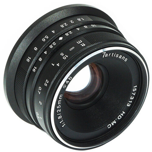 7ARTISANS 25mm f/1.8 Fuji X Preta