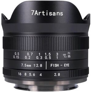 7Artisans 7.5mm f/2.8 II för Sony E   Fisheye-objektiv 193 grader APS-C