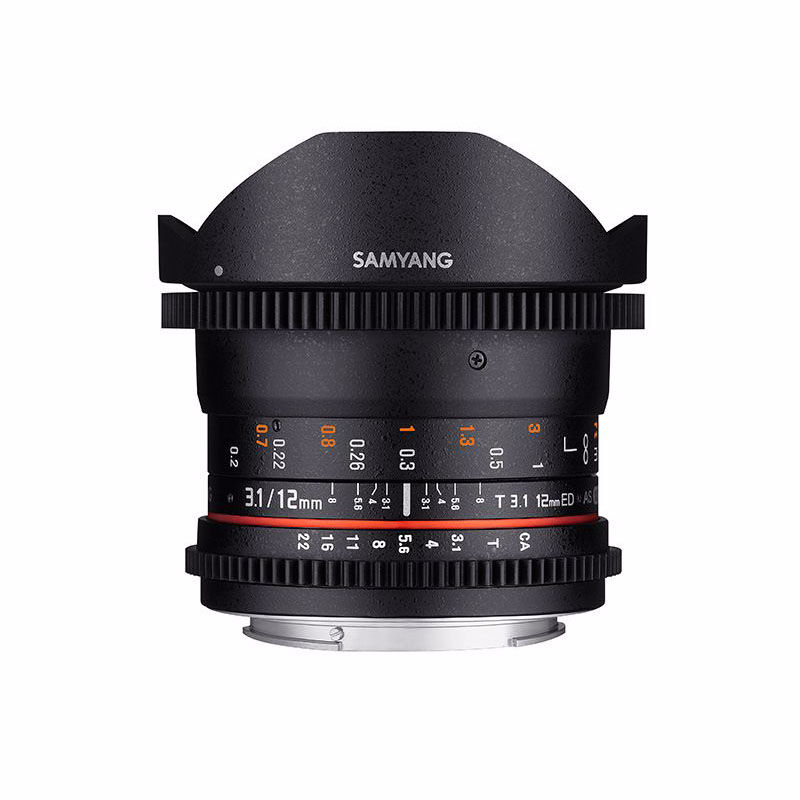 Samyang 12mm T3,1 ED AS NCS Fisheye fullformat VDSLR för Fujifilm X