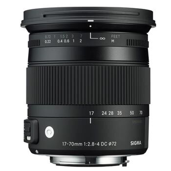 Sigma 17-70/2,8-4 DC Macro OS HSM (Contemporary), för Canon EF-fattning