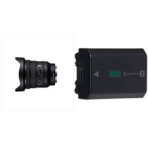 Sony SELP1635G Full-Frame FE PZ 16-35mm F4 G Premium G Series Wide Angle Power Zoom Lens & NPFZ100.CE Z Series Rechargeable Battery Pack - Black
