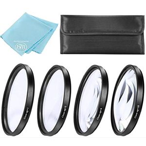 BM Premium 37mm Close-Up Filter Set (+1, 2, 4 and +10 Diopters) for Canon HF W10, HF W11, Olympus Pen E-PL10, OM-D E-M10 Mark IV, Panasonic Lumix DC-G100 with 12-32mm, Vario PZ 14-42mm, Lumix G 42.5mm Lens