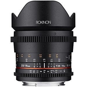 Rokinon 16mm T2.6 Full Frame Cine Wide Angle Lens for Canon EF, Black (FFDS16M-C)