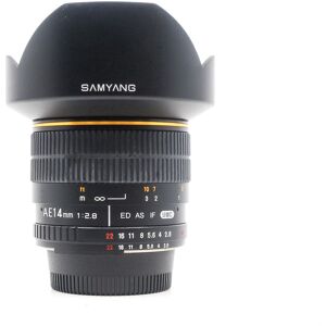 Used Samyang 14mm f/2.8 ED AS IF UMC [AE Chip] - Nikon Fit