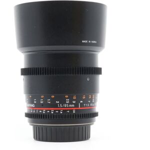 Used Samyang 85mm T1.5 AS UMC II - Canon EF Fit