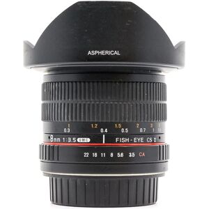 Used Samyang 8mm f/3.5 UMC CS II - Canon EF-S Fit