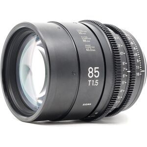 Used Sigma 85mm T1.5 FF - Canon EF fit