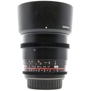 Used Samyang 85mm T1.5 AS UMC II - Canon EF Fit