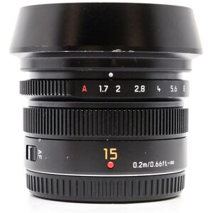 Used Panasonic Leica DG Summilux 15mm f/1.7 ASPH.