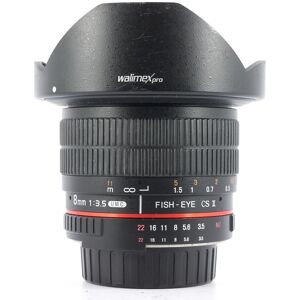 Used Walimex Pro 8mm f/3.5 UMC CS II - Nikon Fit