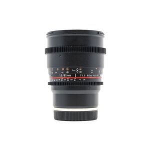 Used Samyang 85mm T1.5 AS UMC II Cine - Sony E Fit