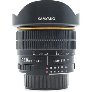 Used Samyang 8mm f/3.5 Fisheye - Nikon Fit