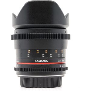 Used Samyang 16mm T2.6 Cine ED AS UMC - Canon EF Fit