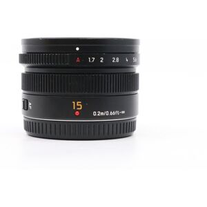 Used Panasonic Leica DG Summilux 15mm f/1.7 ASPH.