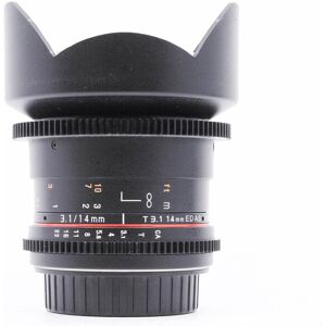 Used Samyang 14mm T3.1 ED AS IF UMC II - Canon EF Fit