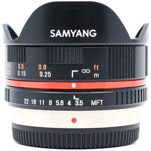 Used Samyang 7.5mm f/3.5 UMC Fisheye - Micro Four Thirds Fit