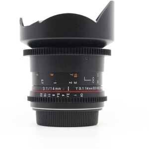 Used Samyang 14mm T3.1 ED AS IF UMC II - Canon EF Fit