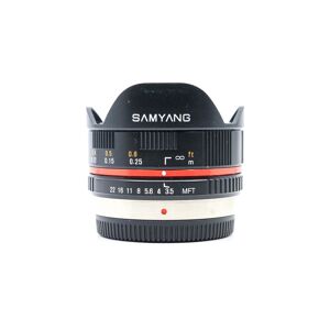 Used Samyang 7.5mm f/3.5 UMC Fisheye - Micro Four Thirds Fit