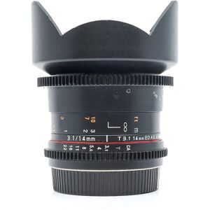 Used Samyang 14mm T3.1 ED AS IF UMC II - Canon EF Fit