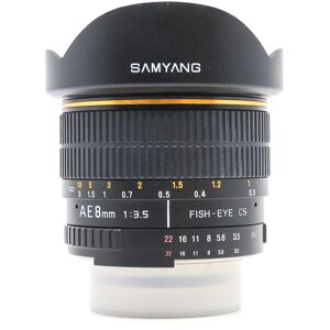 Used Samyang 8mm f/3.5 Asph IF MC Fisheye CS II DH - Nikon Fit