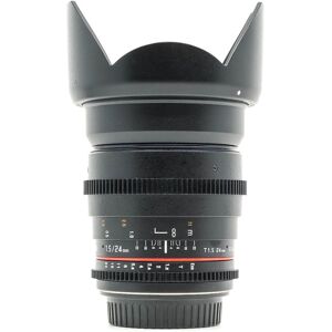 Used Samyang 24mm T1.5 - Canon EF Fit