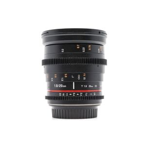 Used Samyang 20mm T1.9 VDSLR ED AS IF UMC - Canon EF Fit