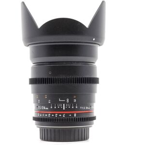 Used Samyang 24mm T1.5 - Canon EF Fit