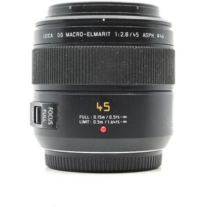 Used Panasonic Leica DG Macro-Elmarit 45mm f/2.8 ASPH. Mega O.I.S.