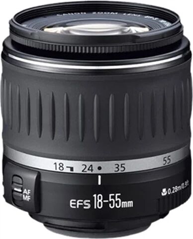 Refurbished: Canon EF-S 18-55mm f/3.5-5.6 II Black Lens